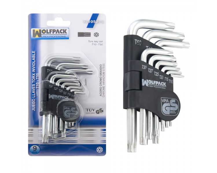 Juego Llaves Torx "L" 9 Piezas Inviolable