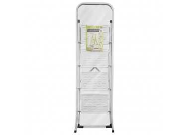 Escalera Domestica Acero 4 Peldaños, Escalerilla Blanca