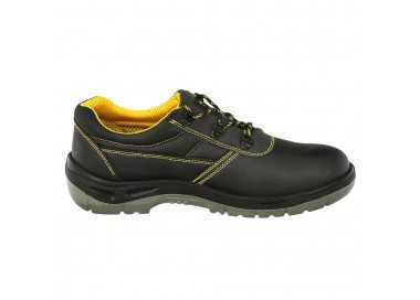 Zapatos Seguridad S3 Piel Negra Wolfpack  Nº 45 Vestuario Laboral,calzado Seguridad, Botas Trabajo. (Par)