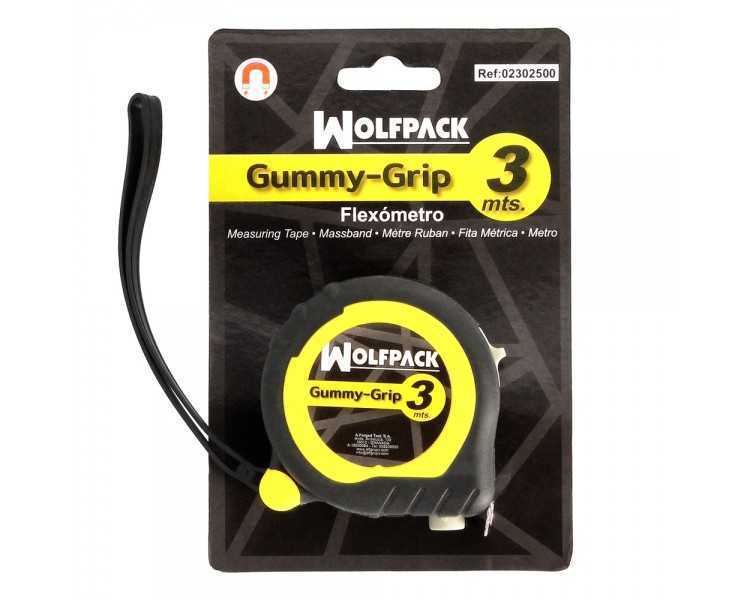 Flexometro Gummy Grip Con Doble Freno Longitud 3 Metros Ancho 16 mm. Magnetico.Metro Medición, Metro Magnetico, Hogar, Bricolaje
