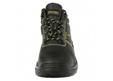 Botas Seguridad S3 Piel Negra Wolfpack  Nº 38 Vestuario Laboral,calzado Seguridad, Botas Trabajo. (Par)
