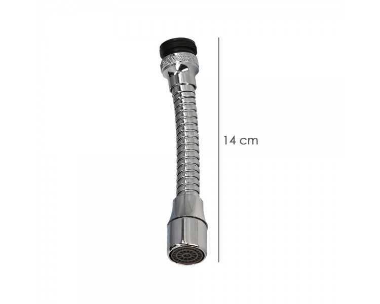 Atomizador  Economizador Metalico Flexible Con Adaptador Macho / Hembra