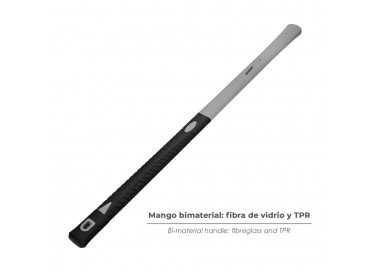 Mango De Fibra Vidrio Para Mazas Con Agujero 53x33 mm. 90 cm. Longitud. Oval Conico