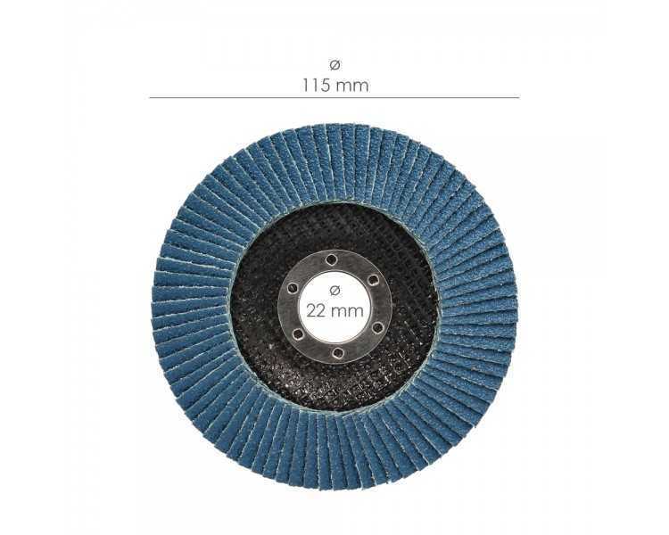 Disco Laminas Lija Circonio 115x22 mm. Grano  40