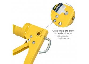 Pistola Silicona Amarilla, Pistola Selladora, Pistola Selladora Silicona, Pistola Calafateo, Pistola Calafatear,