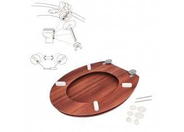 Tapa Wc  Madera Nogal