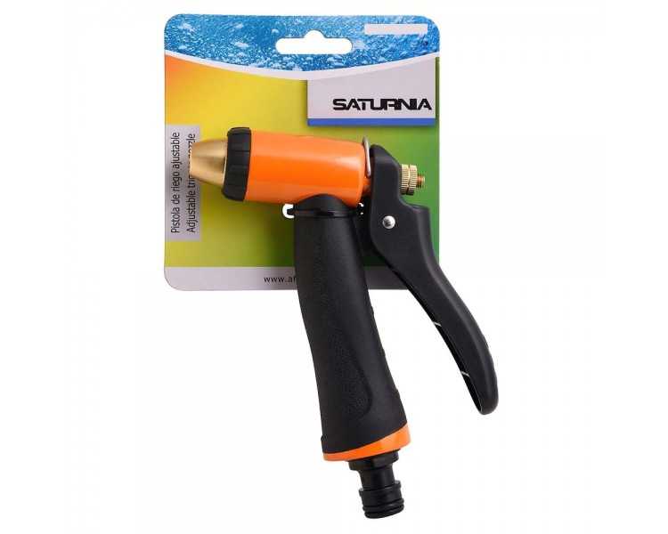 Pistola Riego Manguera Metal Soft-Touch Regulable