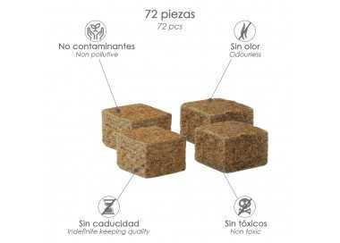 Pastillas Encendido Barbacoas Ecologicas 72 Piezas, No Toxico, Sin Olor, Favorable Medio Ambiente