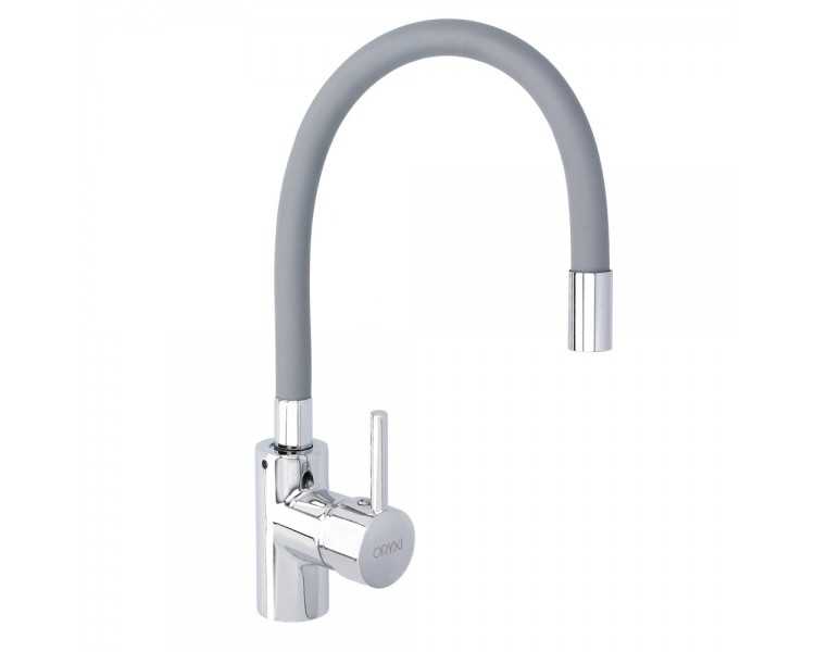 Grifo Monomando Fregadero Flexible Caño Alto, Grifo De Cocina Flexible Caño Alto.Cartucho ceramico Ø 35 mm.