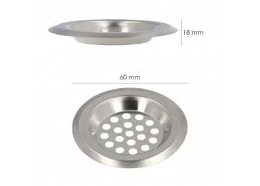 Filtro Cestillo Para Lavabo / Fregadero Inoxidable 6 cm.