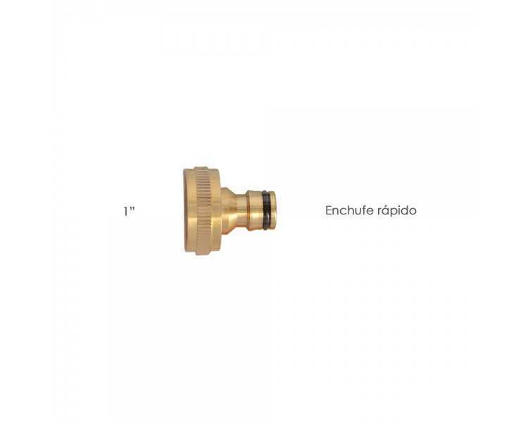 Adaptador Manguera Laton 1" hembra