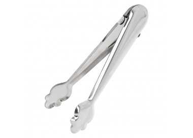 Pinzas Para Hielo de Acero Inoxidable Con Muelle de Apertura Automatica. Longitud 19 cm.