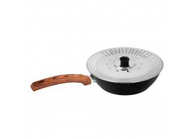 Tapadera Multiusos Acero Inoxidable Ø 21 cm. Uso Tapa Anti Salpicaduras y Escurridor. Tapadera Adpatable Diferentes Medidas