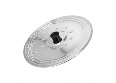 Tapadera Multiusos Acero Inoxidable Ø 28 cm. Uso Tapa Anti Salpicaduras y Escurridor. Tapadera Adpatable Diferentes Medidas