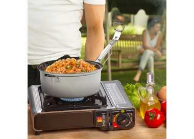 Fiambrera Metalica De Acero Inoxidable Con 2 Platos Ø 18 cm. Lunch Box, Fiambrera Metalica, Porta Alimentos Metalico,