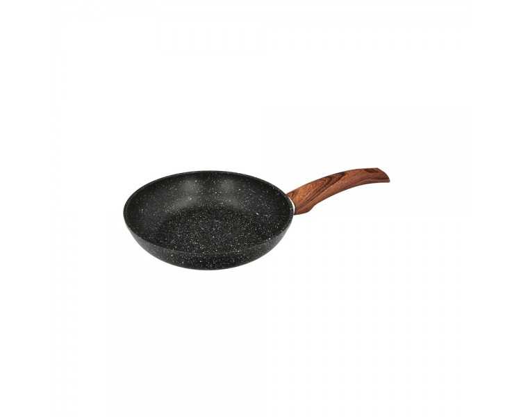 Sarten Aluminio Forjado Antiadherente Ø 20 x 4,5 cm. Mango Engomado / 5 capas / Acabado Piedra / Apta Para Todo Tipo de Cocinas
