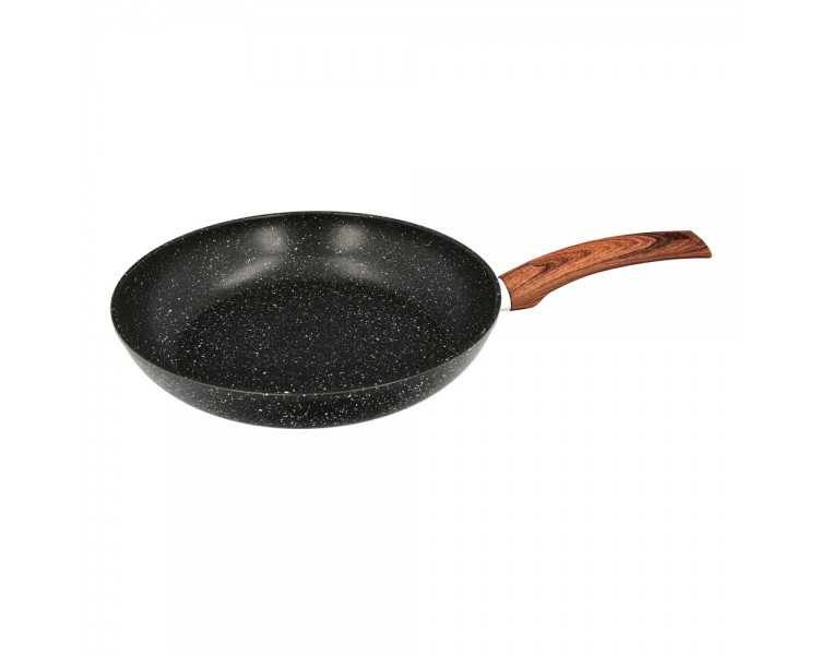 Sarten Aluminio Forjado Antiadherente Ø 28 x 5,5 cm. Mango Engomado / 5 capas / Acabado Piedra / Apta Para Todo Tipo de Cocinas