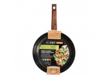 Sarten Aluminio Forjado Antiadherente Ø 28 x 5,5 cm. Mango Engomado / 5 capas / Acabado Piedra / Apta Para Todo Tipo de Cocinas