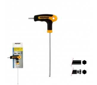 Llave Allen Con Bola Mango Bimaterial "Soft Touch" Forma T 3,0 mm. Acero Cromo Vanadio, Destornillador allen, llave hexagonal