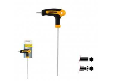 Llave Allen Con Bola Mango Bimaterial "Soft Touch" Forma T 4,0 mm. Acero Cromo Vanadio, Destornillador allen, llave hexagonal