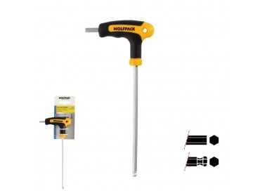 Llave Allen Con Bola Mango Bimaterial "Soft Touch" Forma T 5,0 mm. Acero Cromo Vanadio, Destornillador allen, llave hexagonal