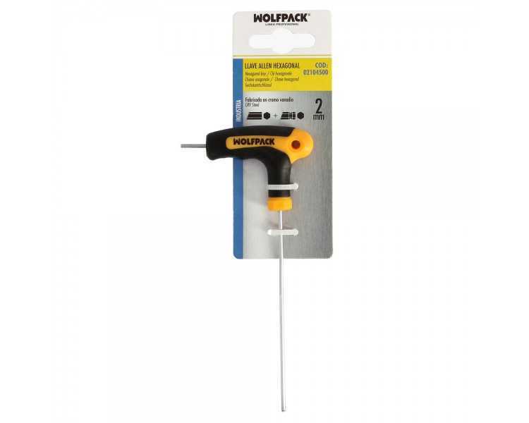 Llave Allen Con Bola Mango Bimaterial "Soft Touch" Forma T 2,0 mm. Acero Cromo Vanadio, Destornillador allen, llave hexagonal
