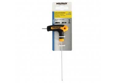 Llave Allen Con Bola Mango Bimaterial "Soft Touch" Forma T 2,0 mm. Acero Cromo Vanadio, Destornillador allen, llave hexagonal