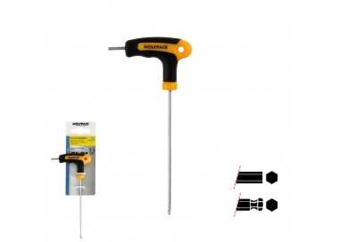 Llave Allen Con Bola Mango Bimaterial "Soft Touch" Forma T 2,5 mm. Acero Cromo Vanadio, Destornillador allen, llave hexagonal