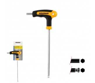 Llave Allen Con Bola Mango Bimaterial "Soft Touch" Forma T 6,0 mm. Acero Cromo Vanadio, Destornillador allen, llave hexagonal