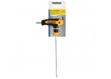 Llave Allen Con Bola Mango Bimaterial "Soft Touch" Forma T 6,0 mm. Acero Cromo Vanadio, Destornillador allen, llave hexagonal
