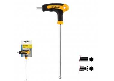 Llave Allen Con Bola Mango Bimaterial "Soft Touch" Forma T 8,0 mm. Acero Cromo Vanadio, Destornillador allen, llave hexagonal