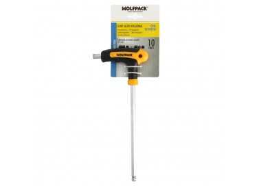 Llave Allen Con Bola Mango Bimaterial "Soft Touch" Forma T 10,0 mm. Acero Cromo Vanadio, Destornillador allen, llave hexagonal