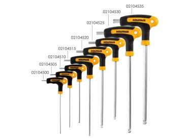 Llave Allen Con Bola Mango Bimaterial "Soft Touch" Forma T 10,0 mm. Acero Cromo Vanadio, Destornillador allen, llave hexagonal