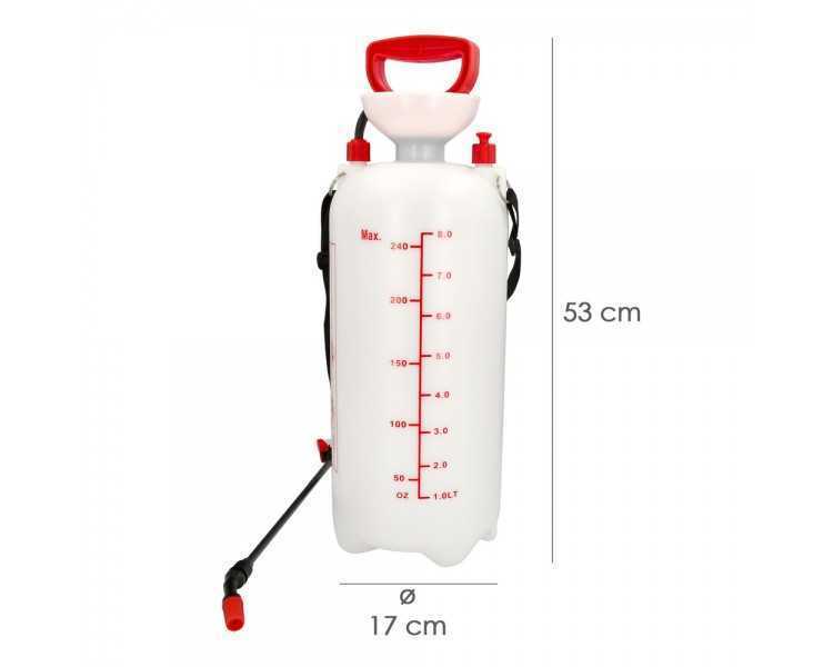 Sulfatadora Manual 8 Litros, Pulverizador Presion Previa, Mochila De Presion, Pulverizador Espalda, Mochila Pulverizador,