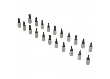 Juego Llaves De Vaso y Puntas 1/4" 46 Piezas. Con Apadtador. Cromo Vanadio, Kit Llave Combinada, Kit Carraca, Juego Llaves Vaso
