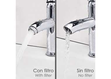 Atomizador Grifos / Monomando M28  (2 piezas) Filtro Aireador Grifo, Economizador de Agua, Difusor Grifo, Aireador Economizador
