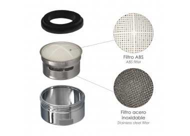 Atomizador Grifos / Monomando M24  (2 piezas) Filtro Aireador Grifo, Economizador de Agua, Difusor Grifo, Aireador Economizador