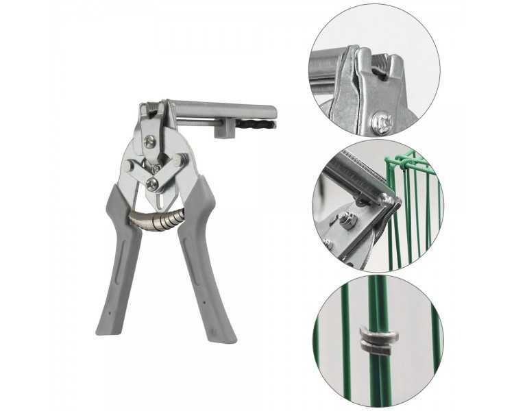 Alicates Para  Mallas / Enrejados / Cercas con Cargador de 50 Grapas