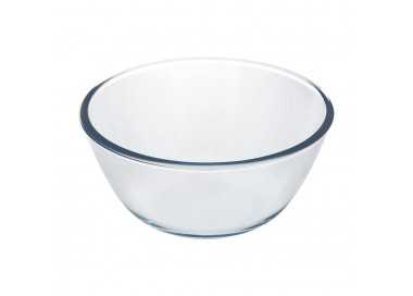 Bol De Cristal, Ideal Para Mezclas. 2.5 Litros. Libre BPA, Cristal De Borosilicato.Ensaladas, Postres, Cocina, Resposteria