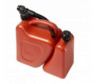 Bidon Gasolina Doble. Capacidad 5 + 2 Litros Homologado "UN" Con Canula