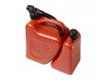 Bidon Gasolina Doble. Capacidad 5 + 2 Litros Homologado "UN" Con Canula