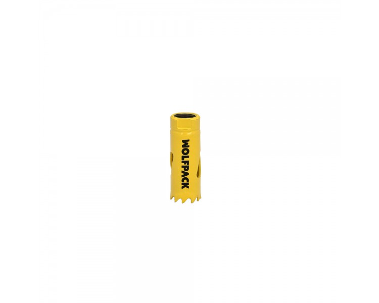 Corona Sierra Bimetal Ø 19 mm. Templado Termico, Base Reforzada. Corona Madera, Broca Agujeros Madera, Acero, Hierro, Plasticos
