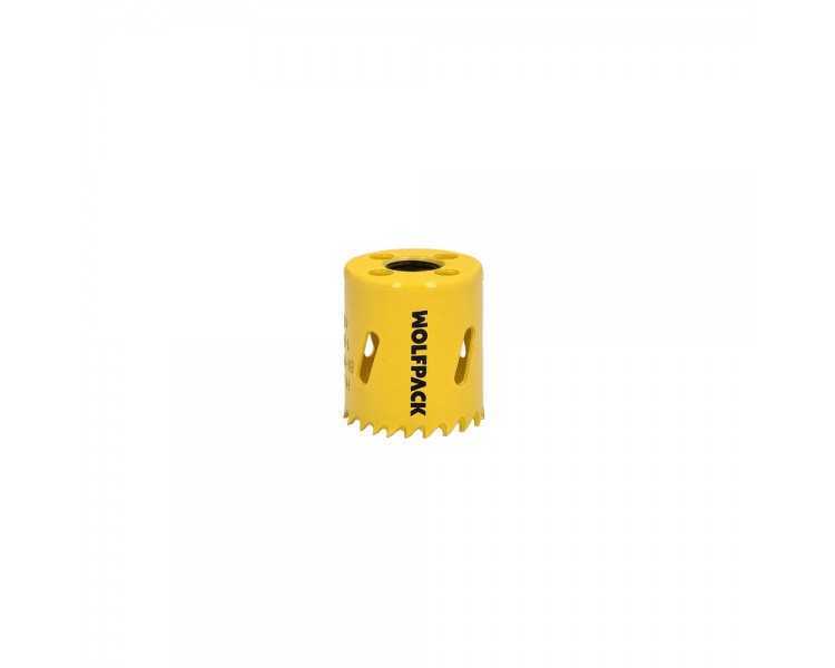 Corona Sierra Bimetal Ø 38 mm. Templado Termico, Base Reforzada. Corona Madera, Broca Agujeros Madera, Acero, Hierro, Plasticos