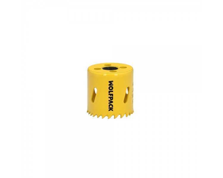 Corona Sierra Bimetal Ø 46 mm. Templado Termico, Base Reforzada. Corona Madera, Broca Agujeros Madera, Acero, Hierro, Plasticos