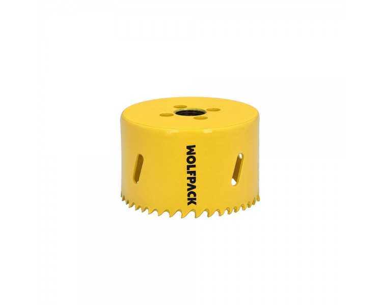 Corona Sierra Bimetal Ø 70 mm. Templado Termico, Base Reforzada. Corona Madera, Broca Agujeros Madera, Acero, Hierro, Plasticos