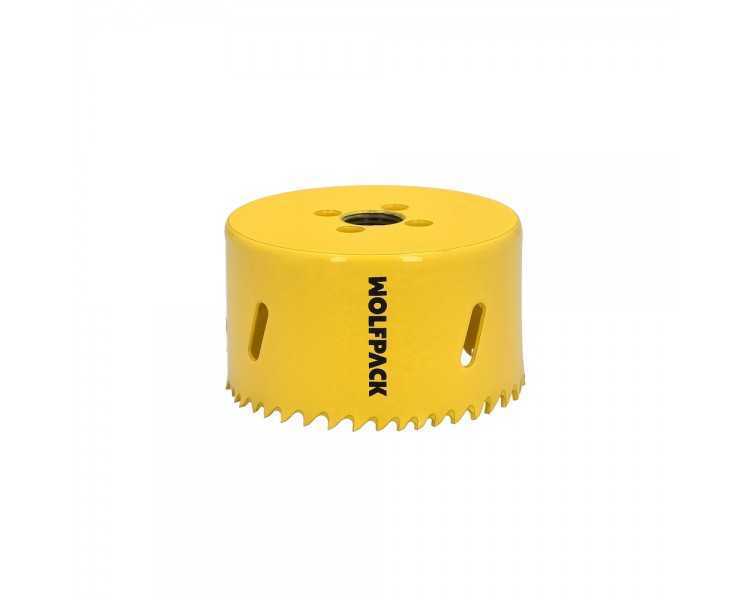 Corona Sierra Bimetal Ø 76 mm. Templado Termico, Base Reforzada. Corona Madera, Broca Agujeros Madera, Acero, Hierro, Plasticos