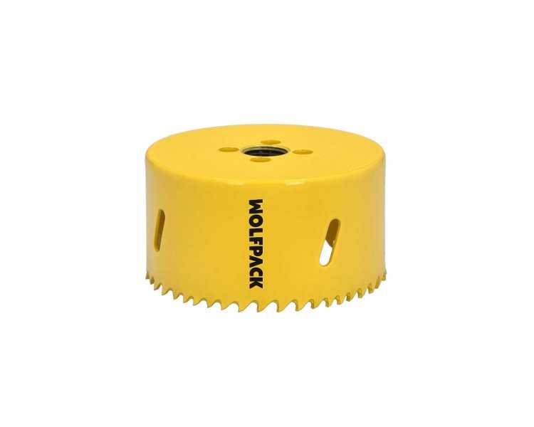 Corona Sierra Bimetal Ø 86 mm. Templado Termico, Base Reforzada. Corona Madera, Broca Agujeros Madera, Acero, Hierro, Plasticos