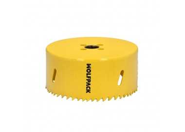 Corona Sierra Bimetal Ø 98 mm. Templado Termico, Base Reforzada. Corona Madera, Broca Agujeros Madera, Acero, Hierro, Plasticos