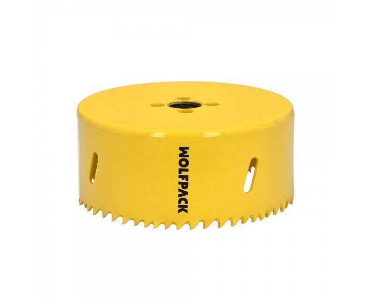 Corona Sierra Bimetal Ø 102 mm. Templado Termico, Base Reforzada. Corona Madera, Broca Agujeros Madera, Acero, Hierro, Plasticos
