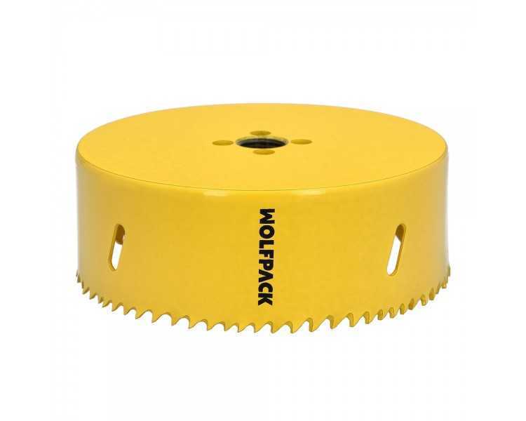 Corona Sierra Bimetal Ø 121 mm. Templado Termico, Base Reforzada. Corona Madera, Broca Agujeros Madera, Acero, Hierro, Plasticos